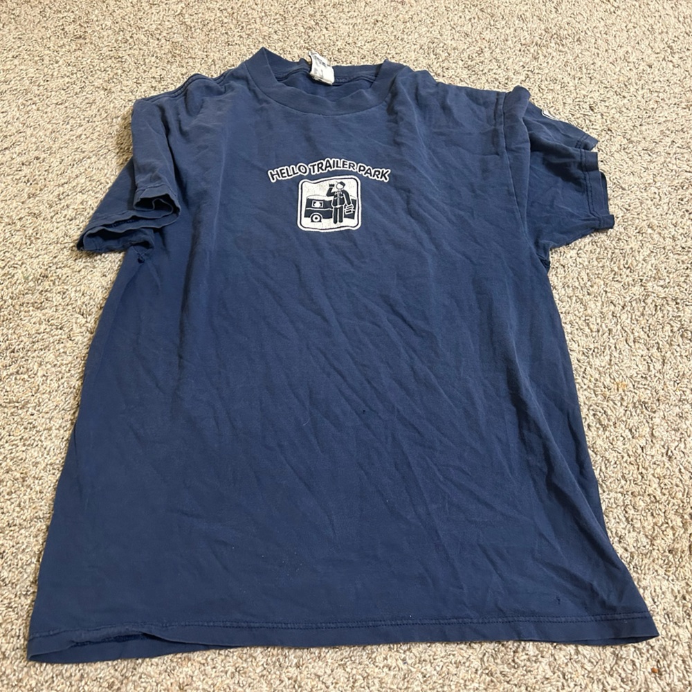 Vintage 90s TO THE EDGE Prime Tee  Shirt Hello Trailer Park Skateboarding Large